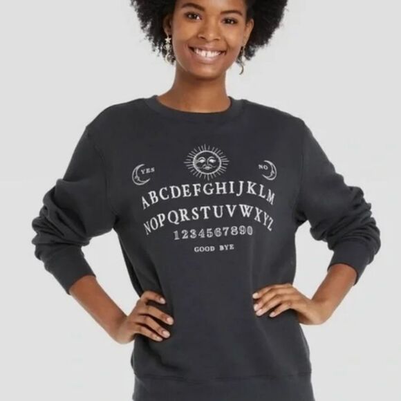 Ouija Board Fleece lined sweatshirt New - Picture 1 of 2